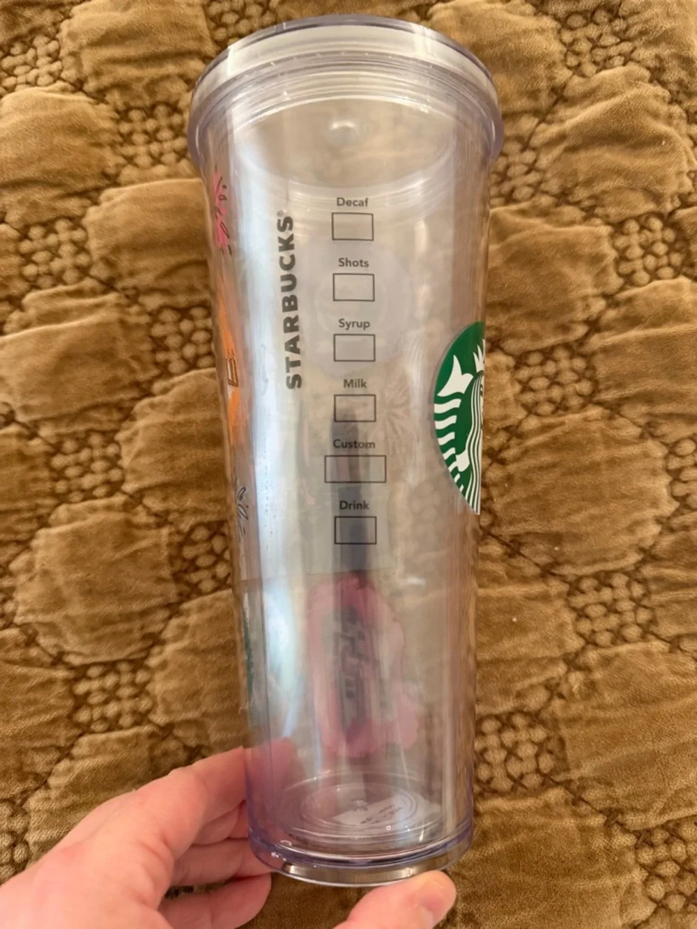 Starbucks x Disney World Clear Plastic Tumbler